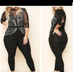 *****Sold******Black studded Jumpsuit